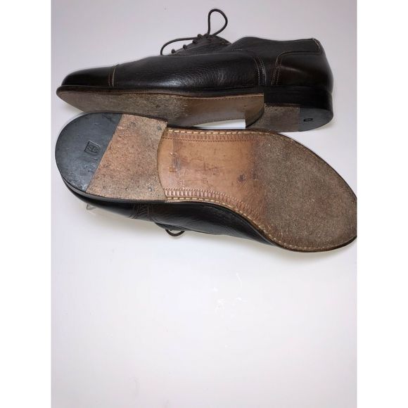 Men's Magnanni Med DRK Brown Dress Shoes Leather - Picture 8 of 12